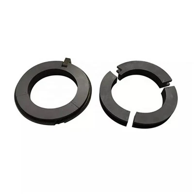 Anneau de segment fendu en graphite de carbone